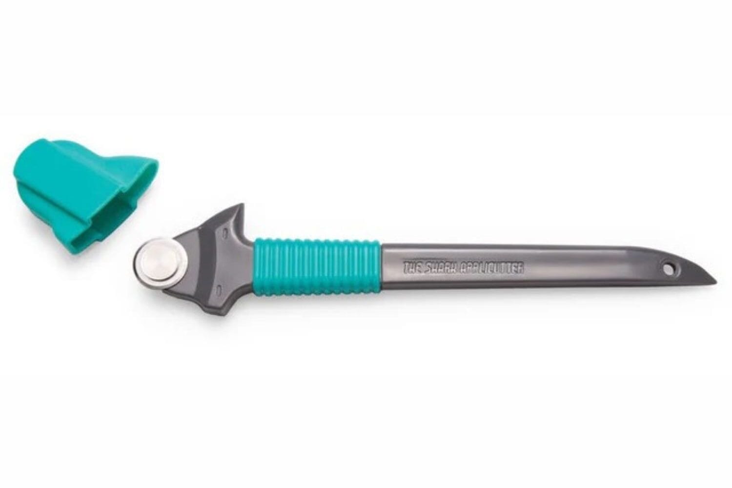 Shark Applicutter is a small sized rotary cutter used to cut out appliqué shapes or foundation papers.